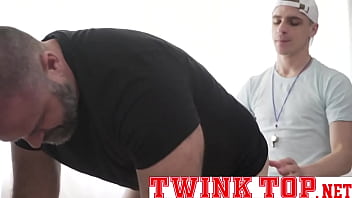 Gay porn coach fucks his best player bareback