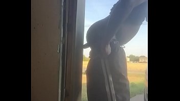 2 men outside forest sex gay